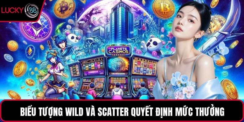 Biểu tượng Wild và Scatter quyết định mức thưởng