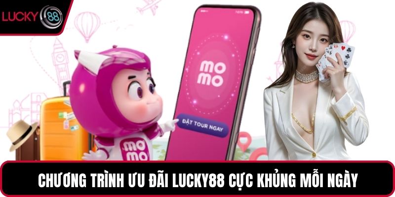 Chương trình ưu đãi LUCKY88 cực khủng mỗi ngày
